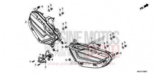 FEUX COMBINES ARRIERE GL1800BK de 2019
